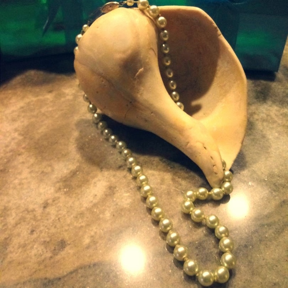 Monet Faux Pearl Hand Tied Necklace